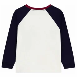 T-shirt Baseball Petit Bateau Coton Bio | Ecru