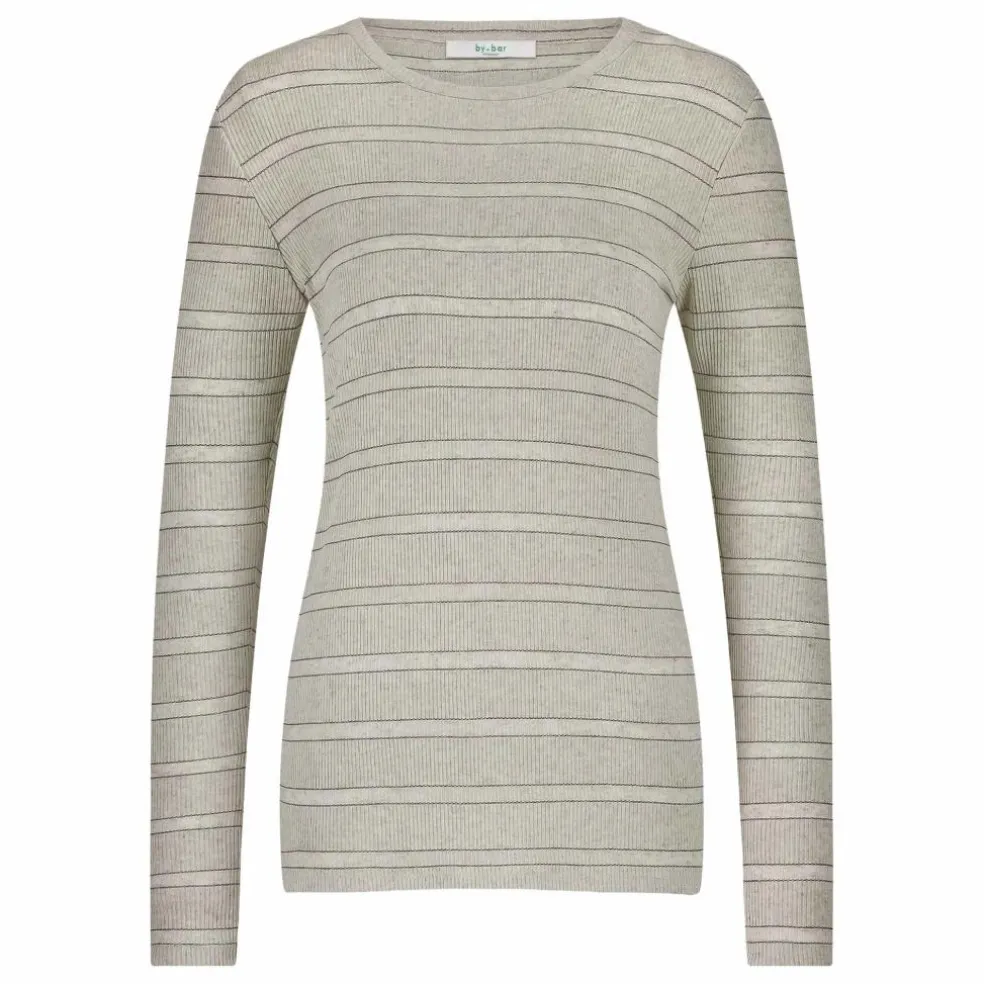 T-shirt Basic Is Pearl Rayé | Gris