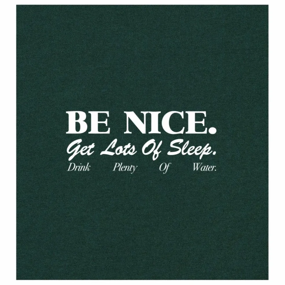 T-shirt Be Nice Coton Recyclé | Vert foncé