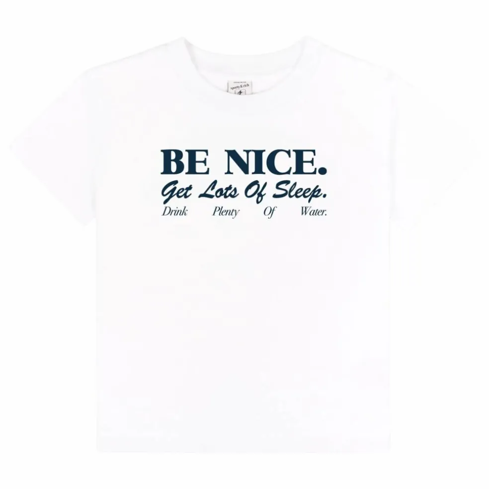 T-shirt Be Nice Coton Recyclé | Blanc