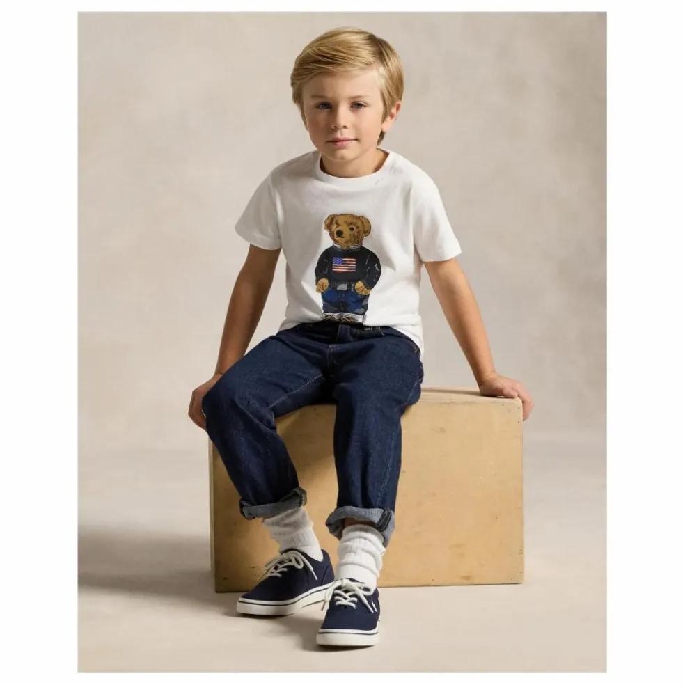 T-shirt Bear Jersey | Blanc