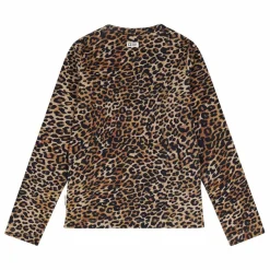 T-shirt Belle Léopard Coton Bio | Marron