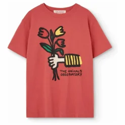 T-shirt Big Rooster Fleurs | Rouge