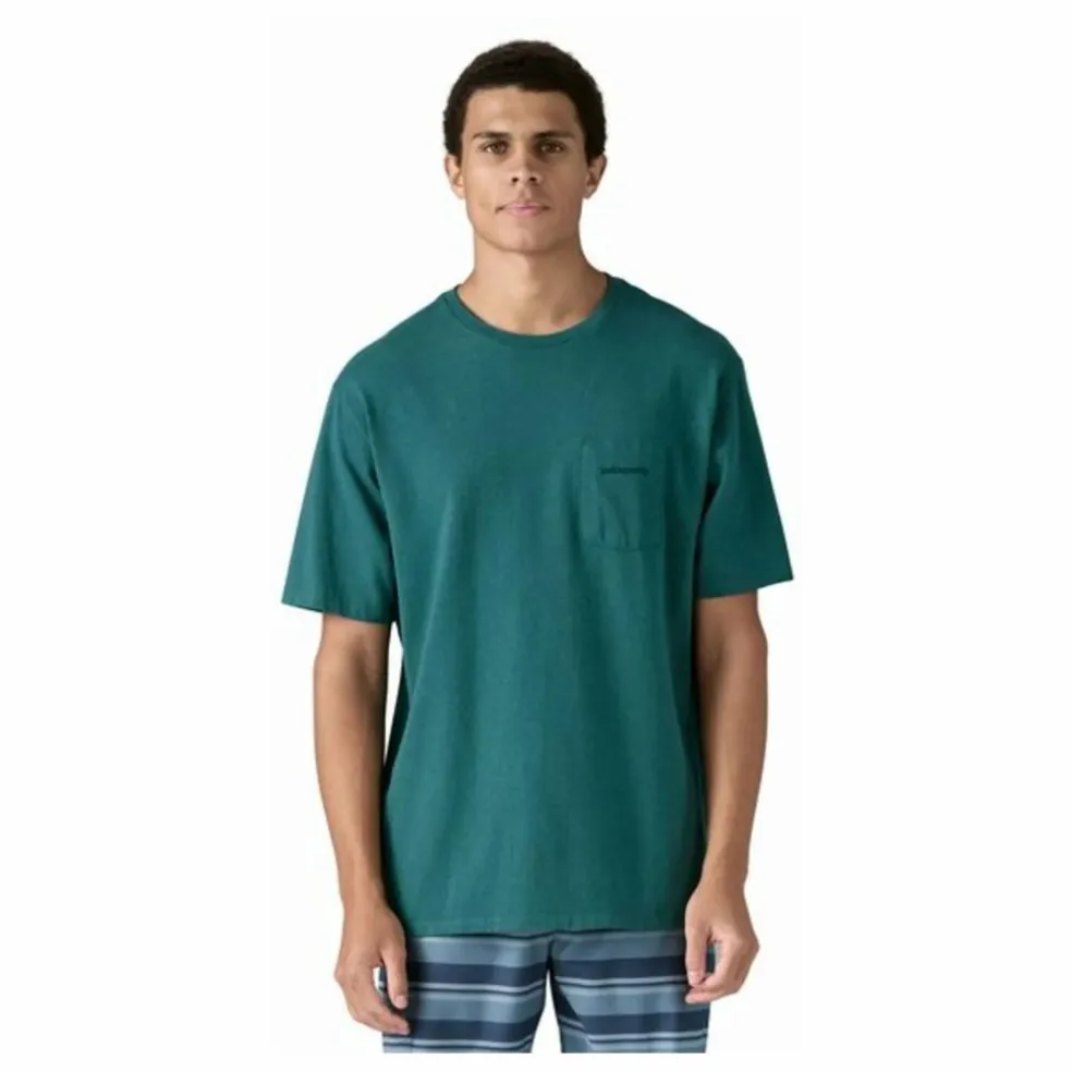 T-shirt Boardshort Logo Responsibili Fibres Recyclées | Bleu canard