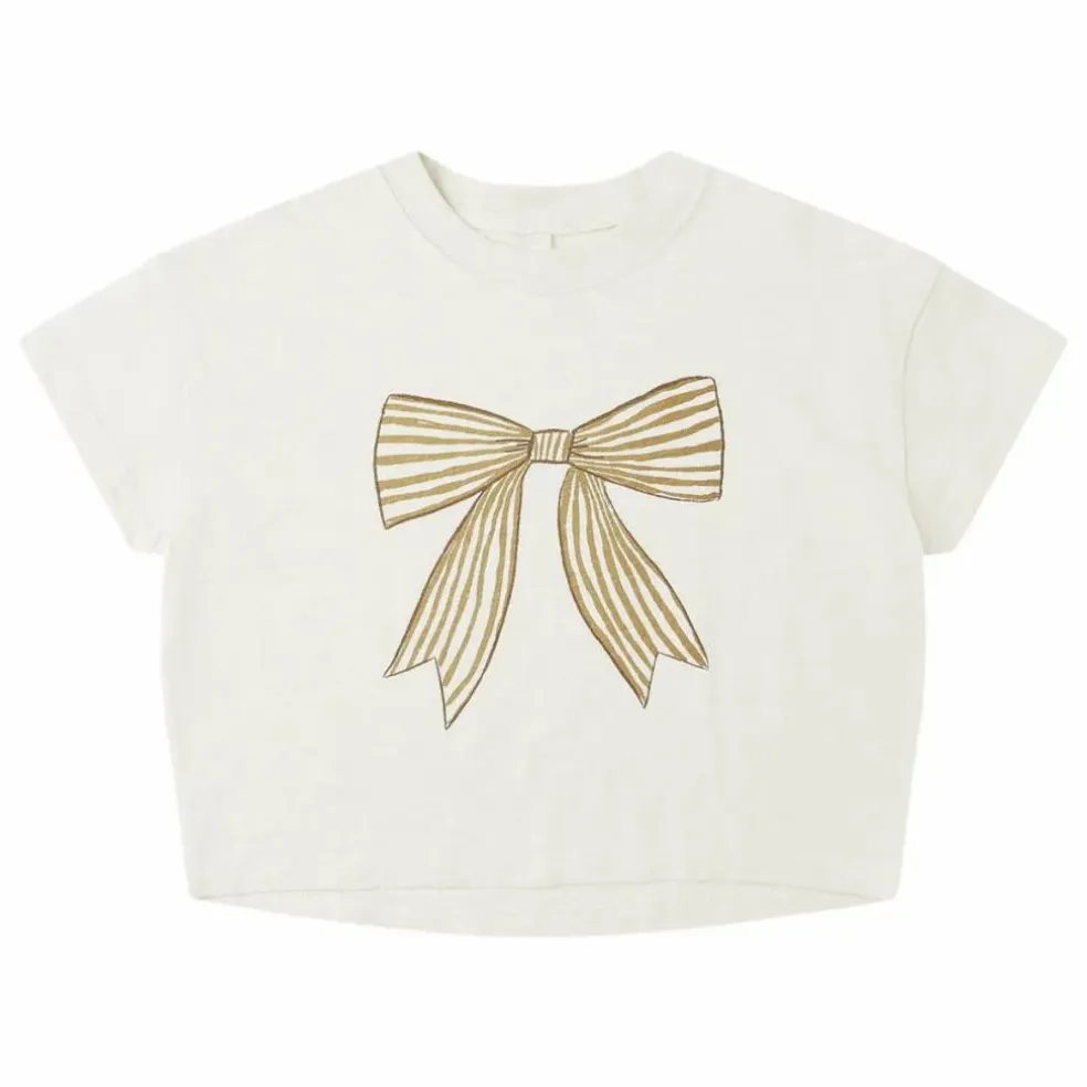 T-shirt Boxy Bow | Ecru