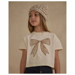 T-shirt Boxy Bow | Ecru