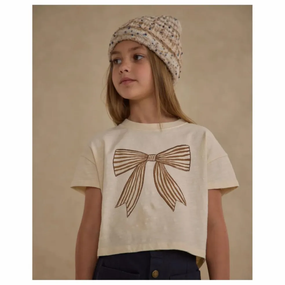 T-shirt Boxy Bow | Ecru