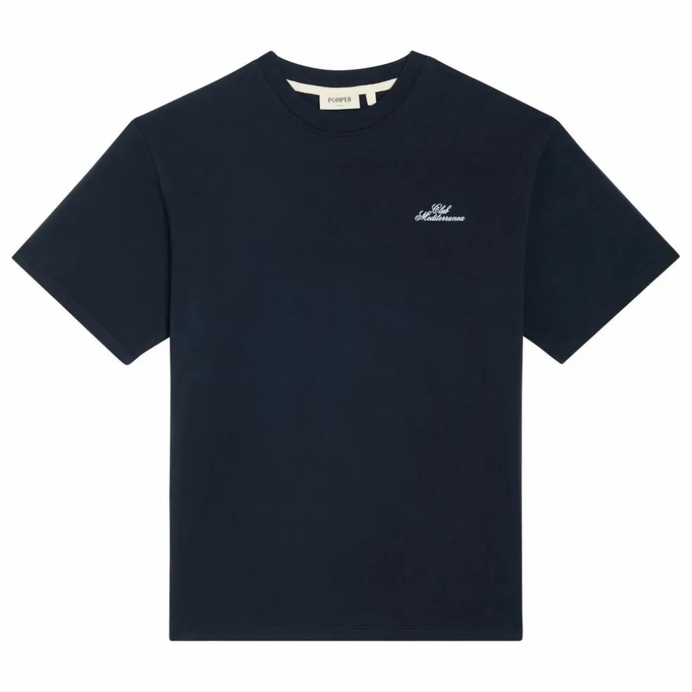 T-Shirt Boxy Club Mediterranea | Bleu marine