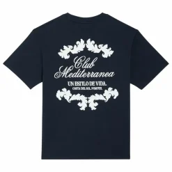 T-Shirt Boxy Club Mediterranea | Bleu marine