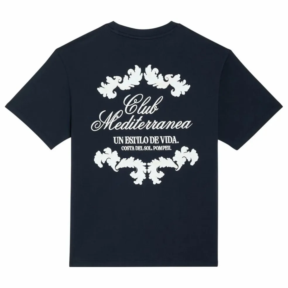 T-Shirt Boxy Club Mediterranea | Bleu marine