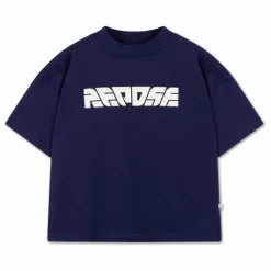 T-shirt Boxy Coton Bio | Bleu marine