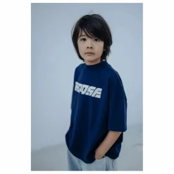 T-shirt Boxy Coton Bio | Bleu marine