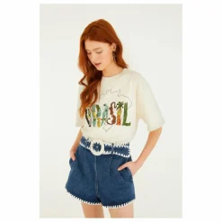 T-shirt Brasil | Ecru