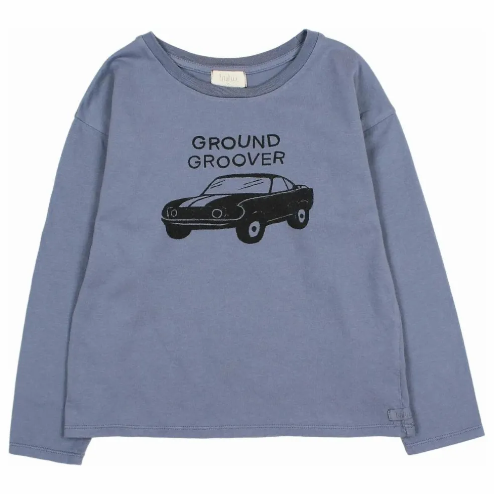 T-shirt Car Coton Bio | Bleu gris