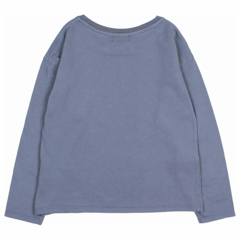 T-shirt Car Coton Bio | Bleu gris