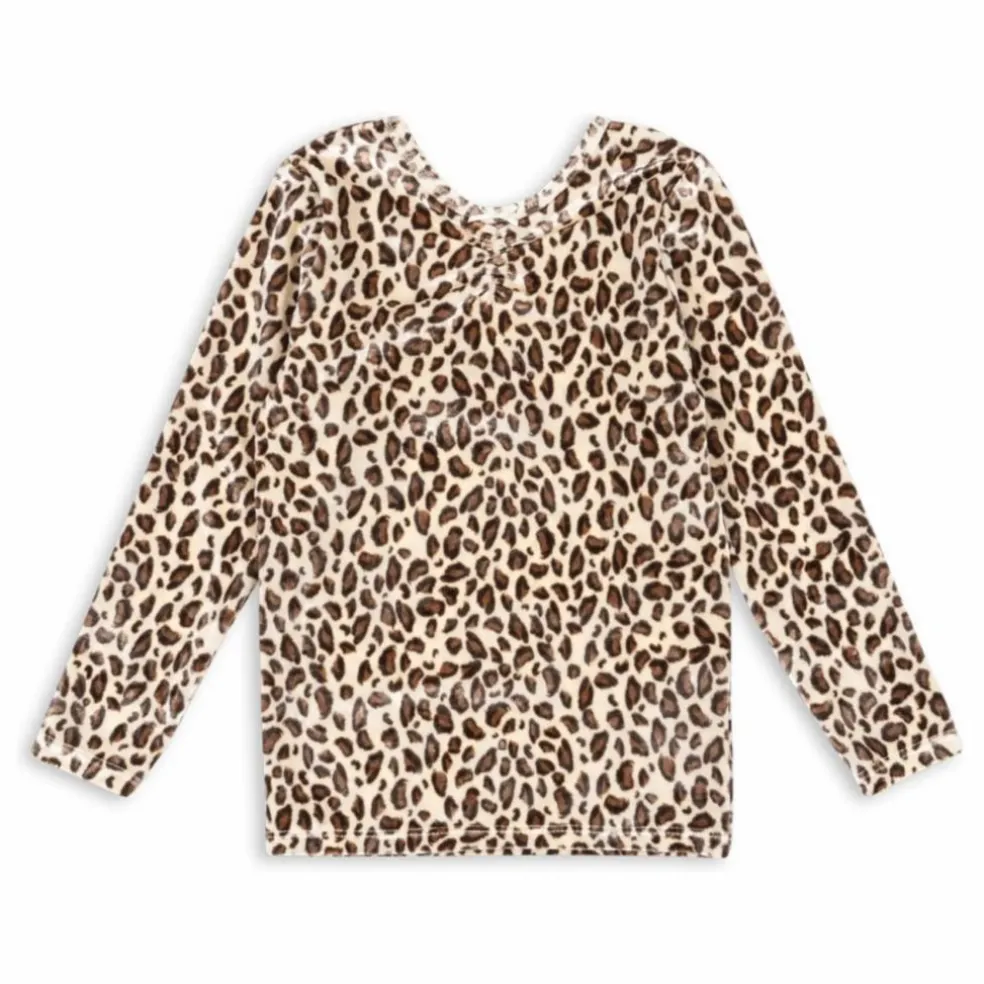 T-shirt Carlito Léopard Velours Fibres Recyclées | Beige