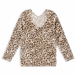 T-shirt Carlito Léopard Velours Fibres Recyclées | Beige