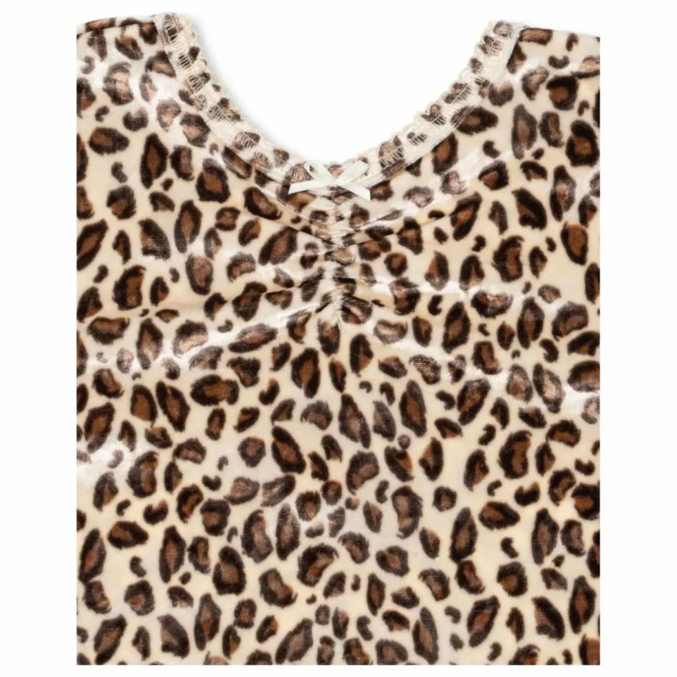 T-shirt Carlito Léopard Velours Fibres Recyclées | Beige