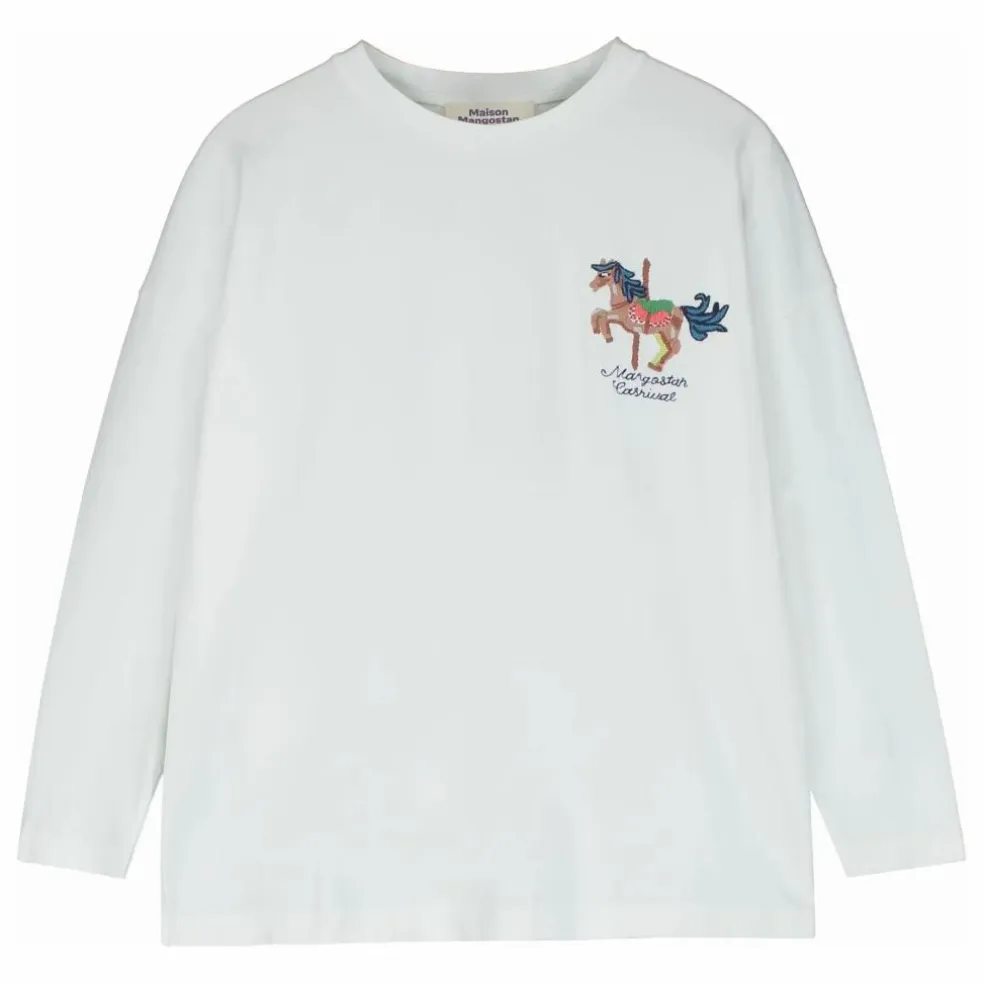 T-shirt Carnival Logo Coton Bio | Blanc