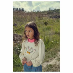 T-shirt Chat Coton Bio | Ecru