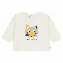 T-shirt Chat Coton Bio | Ecru