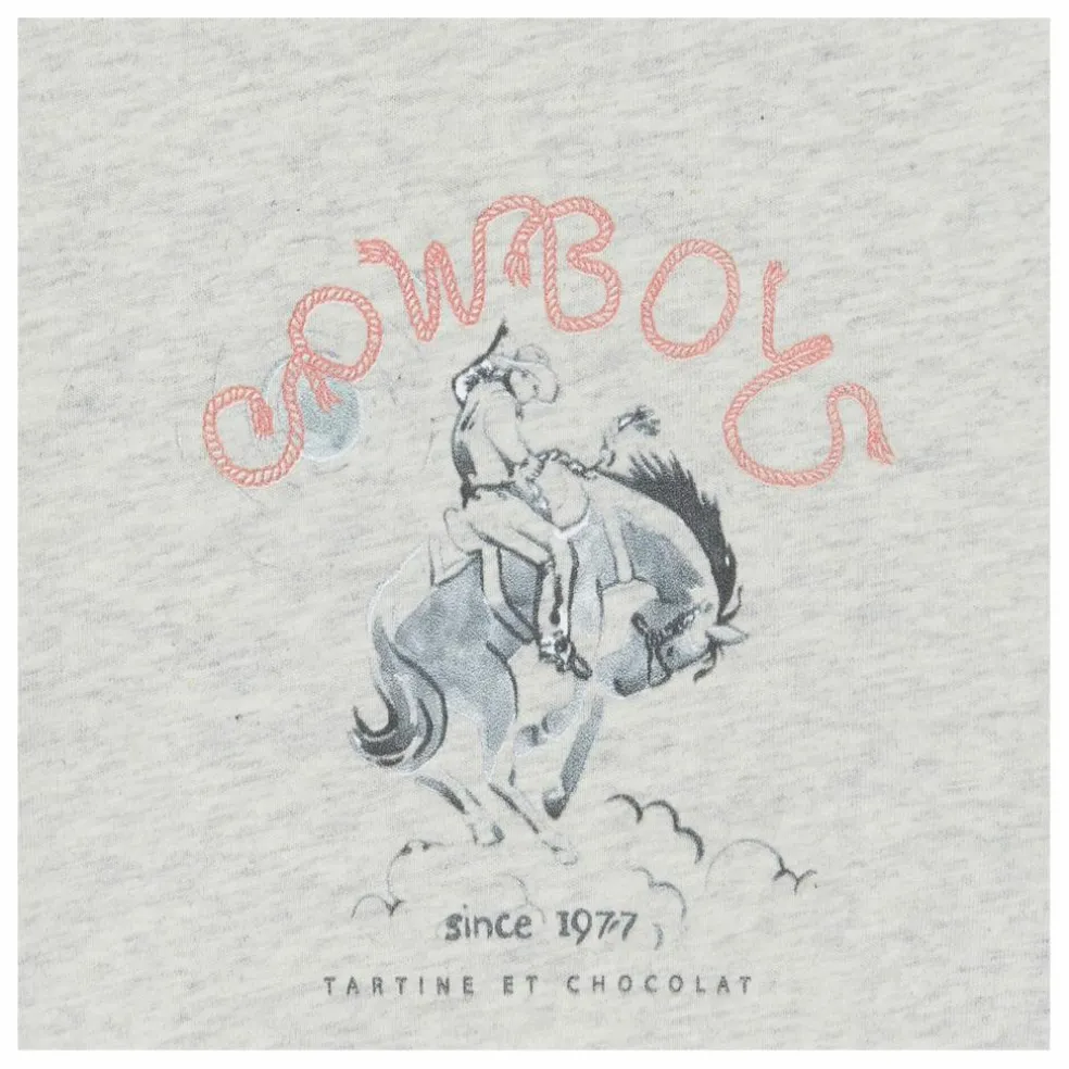 T-shirt Cheval | Gris chiné