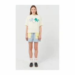 T-shirt Chevaux Coton Bio x Smallable | Ecru