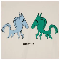 T-shirt Chevaux Coton Bio x Smallable | Ecru