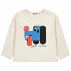 T-shirt Chien Coton Bio | Ecru