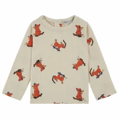 T-shirt Chien Skateur | Ecru