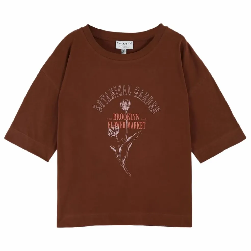 T-shirt Cindy Coton Bio | Marron
