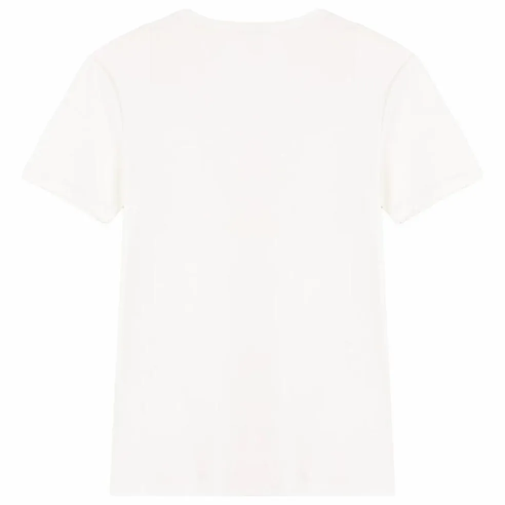 T-Shirt Cocotte Col Rond Coton Bio | Blanc