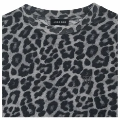 T-shirt Cohen Léopard Coton Bio | Gris