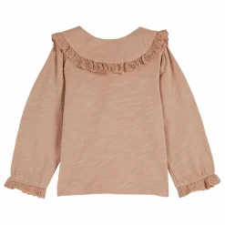 T-shirt Col Boutonné | Rose
