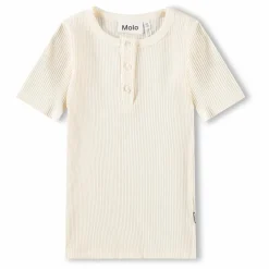 T-shirt Col Boutonné Côtelé Rosey | Ivoire