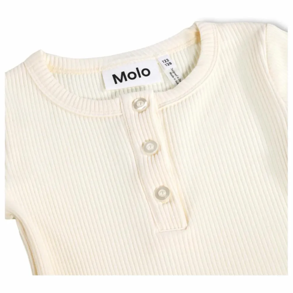 T-shirt Col Boutonné Côtelé Rosey | Ivoire