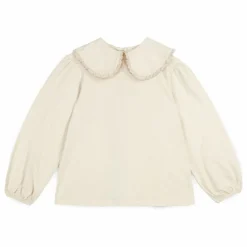 T-shirt Col Claudine Alba Coton Bio | Ecru