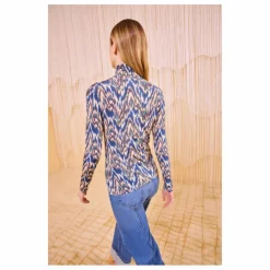 T-shirt Col Roulé Aurelia | Bleu