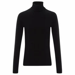 T-Shirt Col Roulé Coton Bio - Collection Femme | Noir