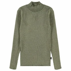 T-shirt Col Roulé Ginevra Coton Bio | Vert kaki