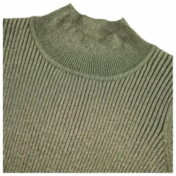 T-shirt Col Roulé Ginevra Coton Bio | Vert kaki