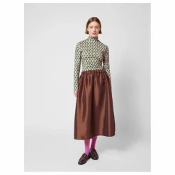 T-shirt Col Roulé Imprimée - Collection Femme | Violet