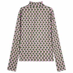 T-shirt Col Roulé Imprimée - Collection Femme | Violet