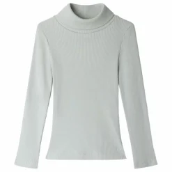 T-shirt Col Roulé Tahiti Coton Bio | Vert céladon