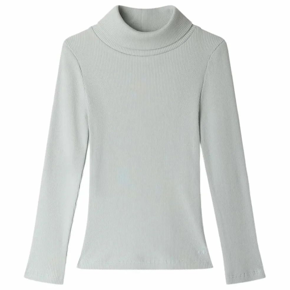 T-shirt Col Roulé Tahiti Coton Bio | Vert céladon