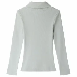 T-shirt Col Roulé Tahiti Coton Bio | Vert céladon