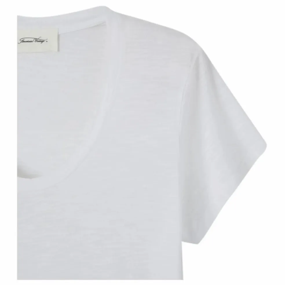 T-shirt Col U Jacksonville | Blanc