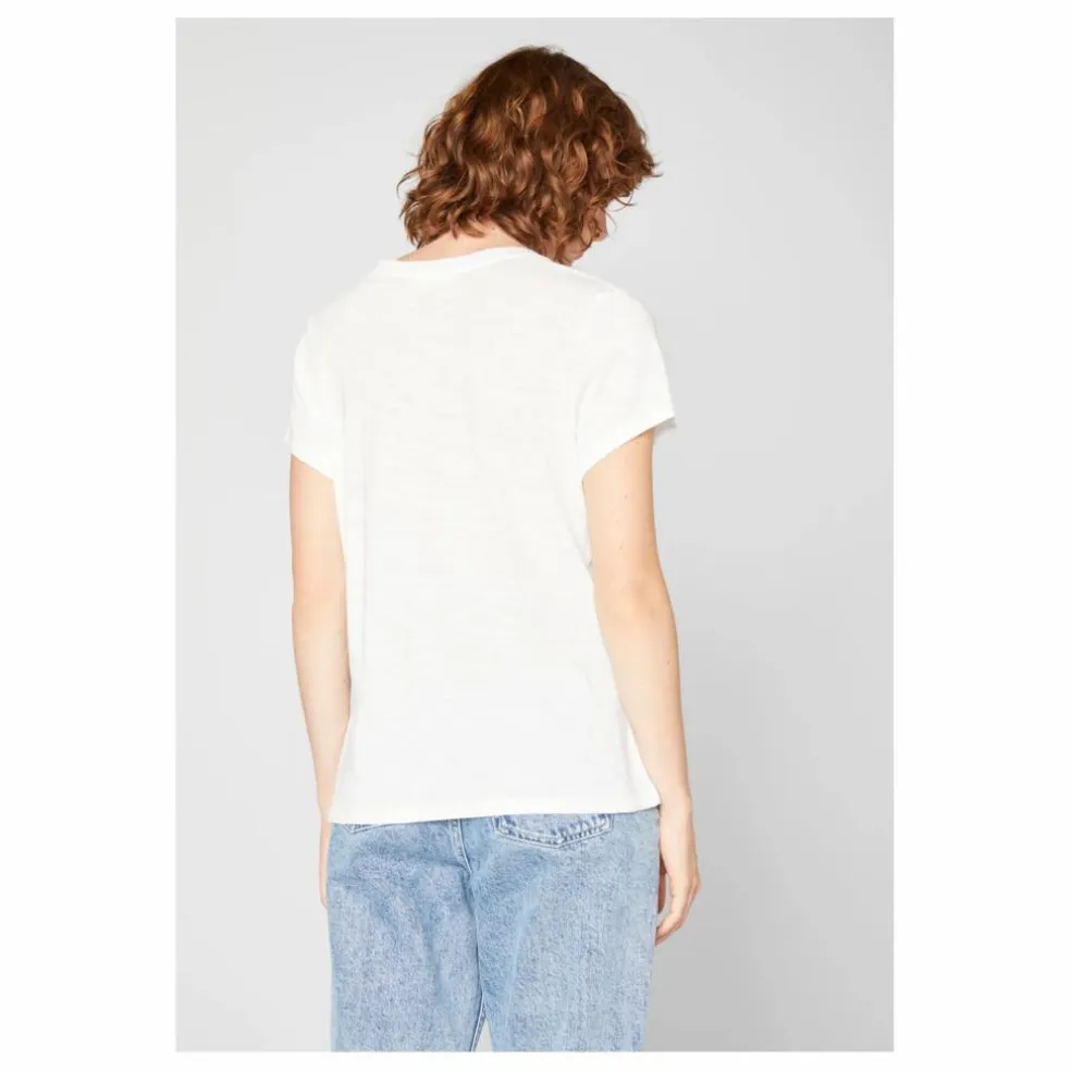 T-shirt Col U Jacksonville | Blanc