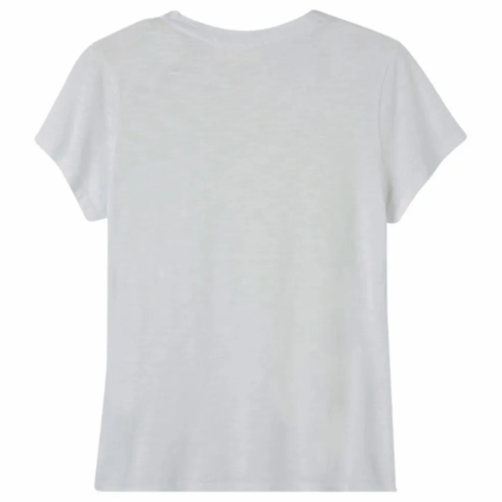 T-shirt Col U Jacksonville | Blanc