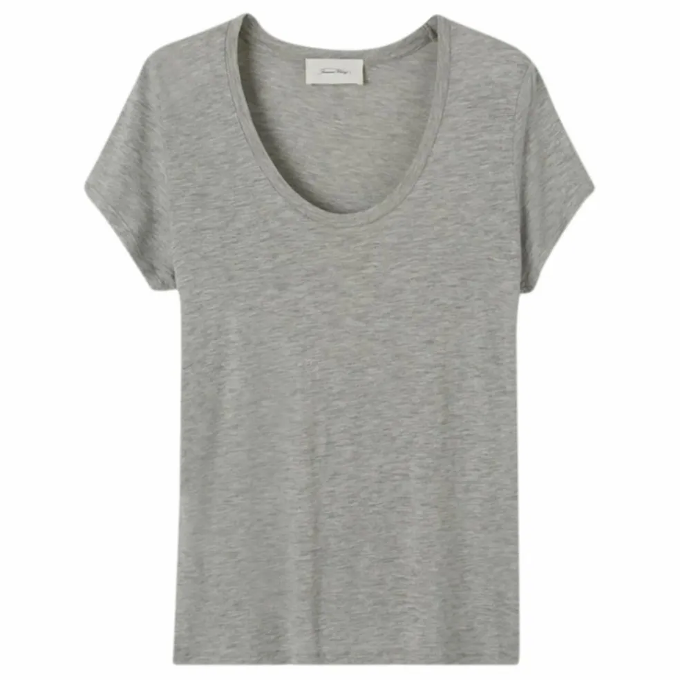T-shirt Col U Jacksonville | Gris chiné